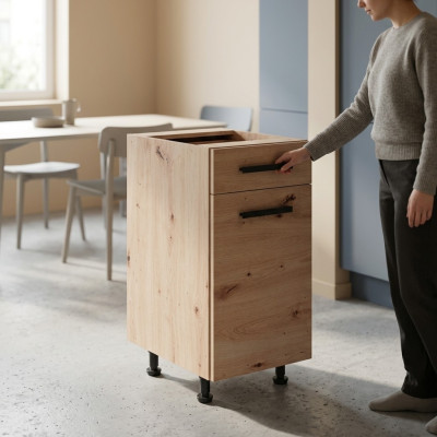 Mobiletto sottolavello armadietto da cucina con ripiani cassetto