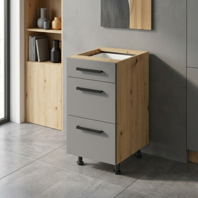 Armadio estraibile con cassetti, mobile da cucina
