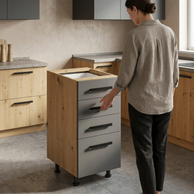 Comò con cassetti per cucina