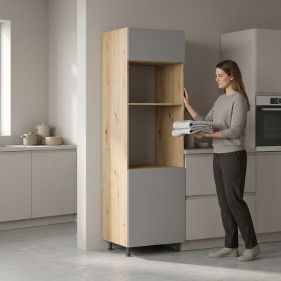 Armadio alto per forno e microonde, armadio incorporato per elettrodomestici da cucina