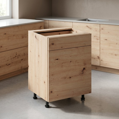 Mobile da cucina con cassetto e ripiani modulo sottobanco cucina