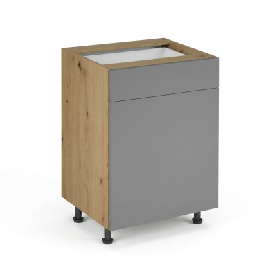 Mobiletto sottolavello con cassetti e ripiani base per cucina