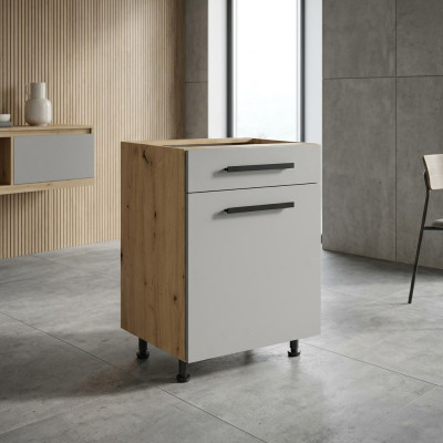 Mobile da cucina con cassetto e ripiani interni