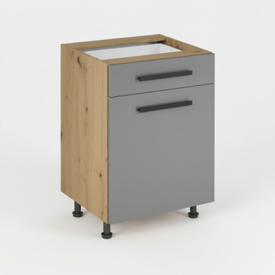 Mobile da cucina con cassetto e ripiani interni