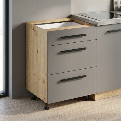 Cassettiera con 3 cassetti per cucina