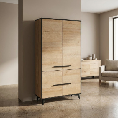 Armadio da letto in tessuto armadio guardaroba in materiale legnoso