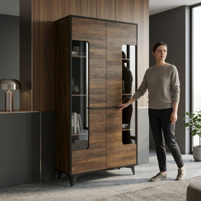 Vetrina in vetro armadio buffet credenza armadio da cucina