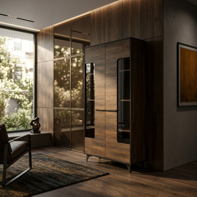 Vetrina in vetro armadio buffet credenza armadio da cucina