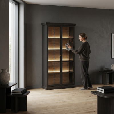 Vetrina in vetro buffet armadio credenza armadio vetrina