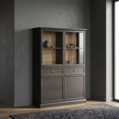 Buffet armadio vetrina credenza vetrina 2 cassetti
