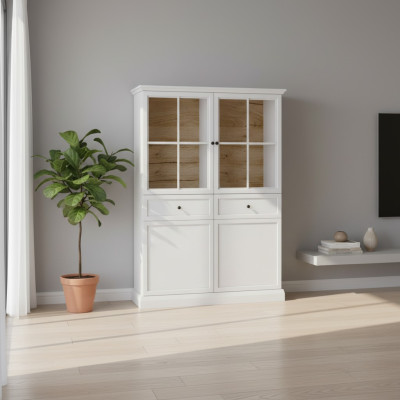 Buffet armadio cucina vetrina armadietto 2 cassetti