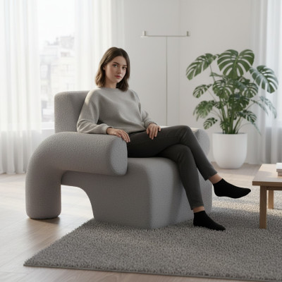 Poltrona contemporanea per un ambiente accogliente
