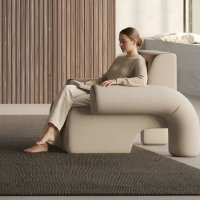 Poltrona in stile moderno comfort per la vita quotidiana