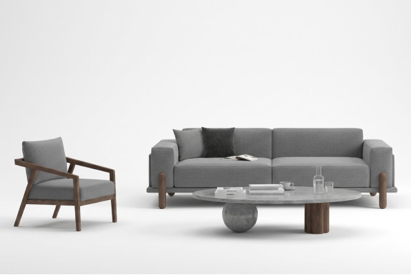 Divano con poltrona Comfort, sempre a portata di mano