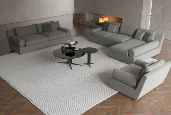 Divano angolare 3 posti con poltrona    Comfort e funzionalità