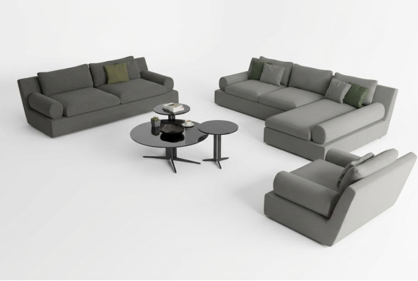 Divano angolare 3 posti con poltrona    Comfort e funzionalità
