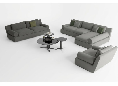 Divano angolare 3 posti con poltrona    Comfort e funzionalità