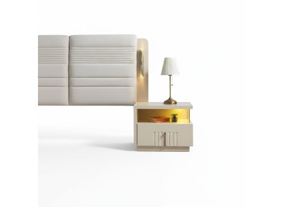 Comodino di design con illuminazione mobili moderni per camera da letto