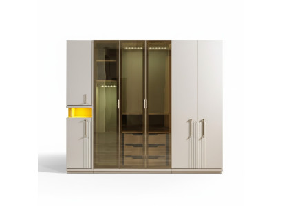 Armadio moderno 251 cm grande per camera da letto