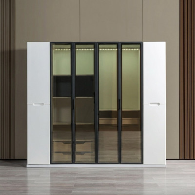 Armadio da letto moderno 255 cm grande