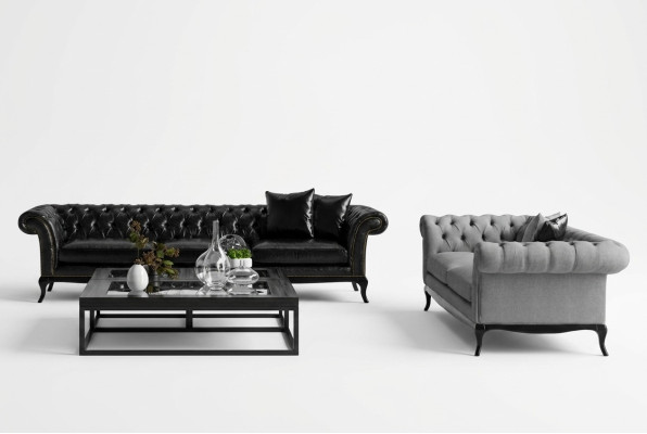 2x Divano in design moderno Comfort elegante per il tuo soggiorno