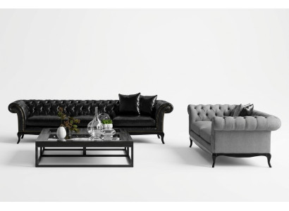2x Divano in design moderno Comfort elegante per il tuo soggiorno