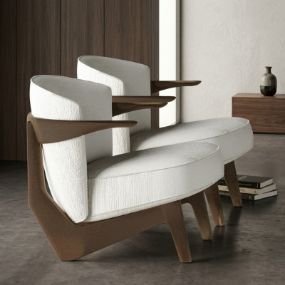 Poltrona dal design moderno Lusso morbido senza fronzoli