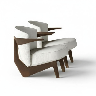 Poltrona dal design moderno Lusso morbido senza fronzoli
