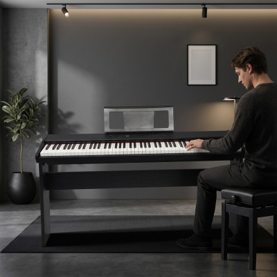 Pianoforte digitale innovativo con display LED e controllo touchscreen