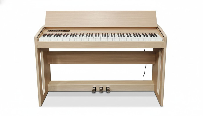 Piano digitale Pianoforte da casa Tastiera digitale 130cm Marrone chiaro