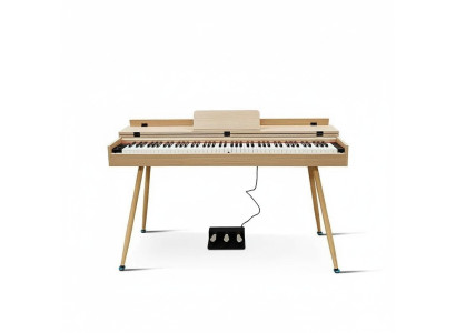 Piano digitale lucido marrone chiaro per casa