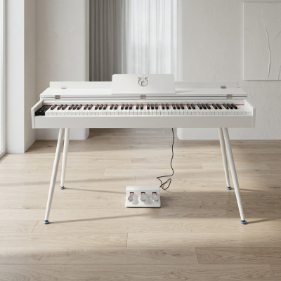 Piano digitale stage pianoforte lucido bianco