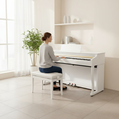 Piano digitale bianco pianoforte stage pianoforte lucido per casa
