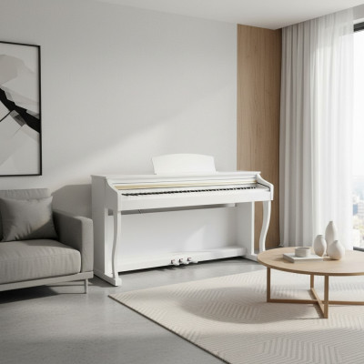 Piano digitale bianco pianoforte stage pianoforte lucido per casa
