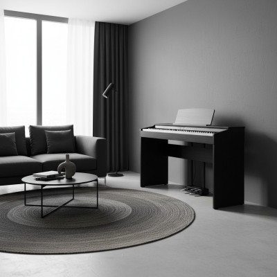 Piano digitale per casa 137cm Nero