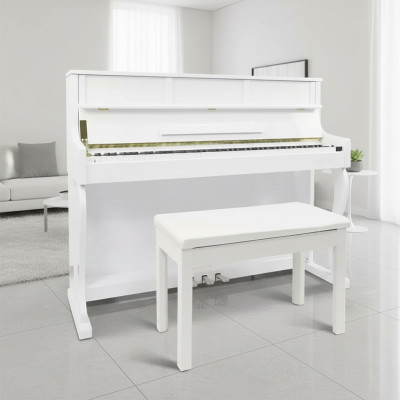 Questo pianoforte digitale bianco offre creatività e stile senza limiti