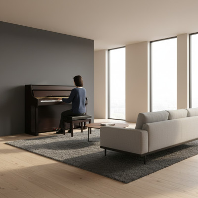 Pianoforte digitale squisito in nero per un'esperienza magistrale