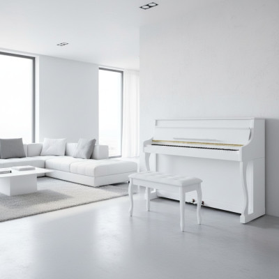 Piano digitale massiccio con coperchio completamente apribile, lavorazione pregiata
