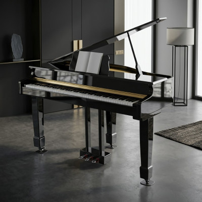 Pianoforte a coda digitale nero