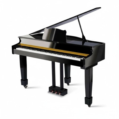 Pianoforte a coda digitale nero