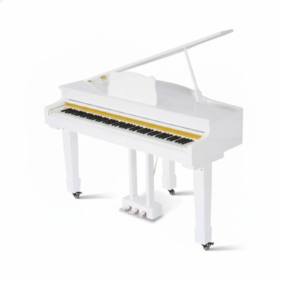 Pianoforte a coda bianco Digitalpiano Pianoforte a coda lucido