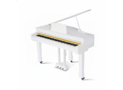 Pianoforte a coda bianco Digitalpiano Pianoforte a coda lucido
