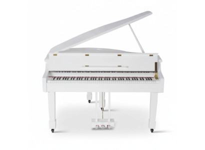 Pianoforte a coda digitale bianco