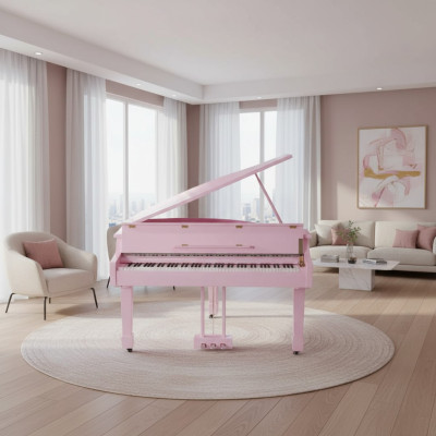 Pianoforte a coda digitale rosa