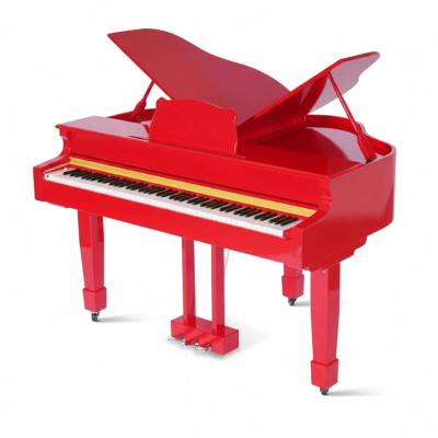 Pianoforte digitale a coda lucido rosso