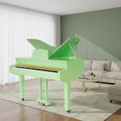 Pianoforte digitale pianoforte a coda lucido pianoforte verde