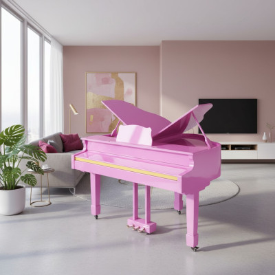 Pianoforte digitale pianoforte a coda lucido pianoforte rosa