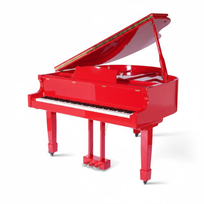 Pianoforte digitale pianoforte a coda lucido pianoforte rosso