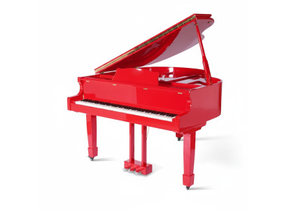 Pianoforte digitale pianoforte a coda lucido pianoforte rosso