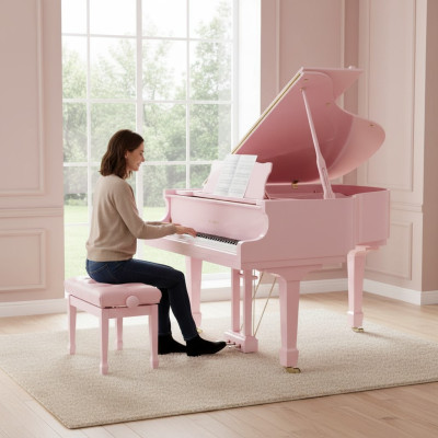 Pianoforte digitale pianoforte lucido rosa